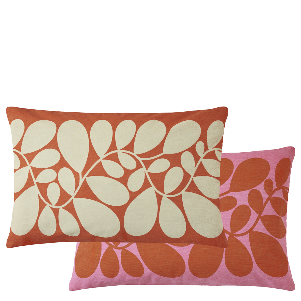 Orla Kiely Sycamore Stripe Tomato/Pink Cushion